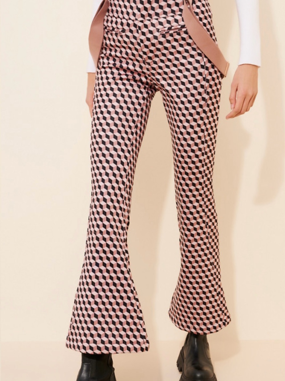 Cynthia Rowley Printed Stretch Ski Pants